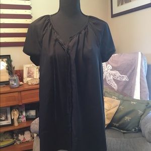 Like silk black blouse